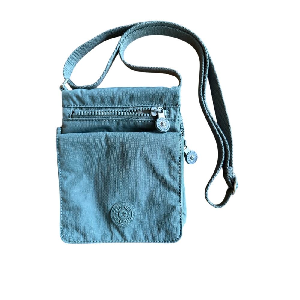 Kipling Blue Crossbody Bag Small Nylon Shoulder Purse Travel Organize NWOTr Zip